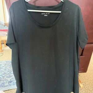 Ava & Viv Women's Classic Black Tee